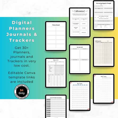 Digital Planners Journals & Trackers