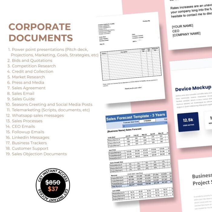 20+ Category of Corporate Documents