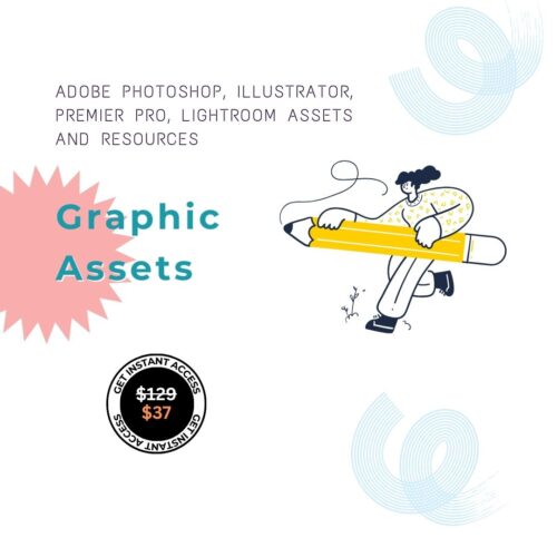 (100+) Adobe Photoshop & Illustrator, Premier Pro, Lightroom assets